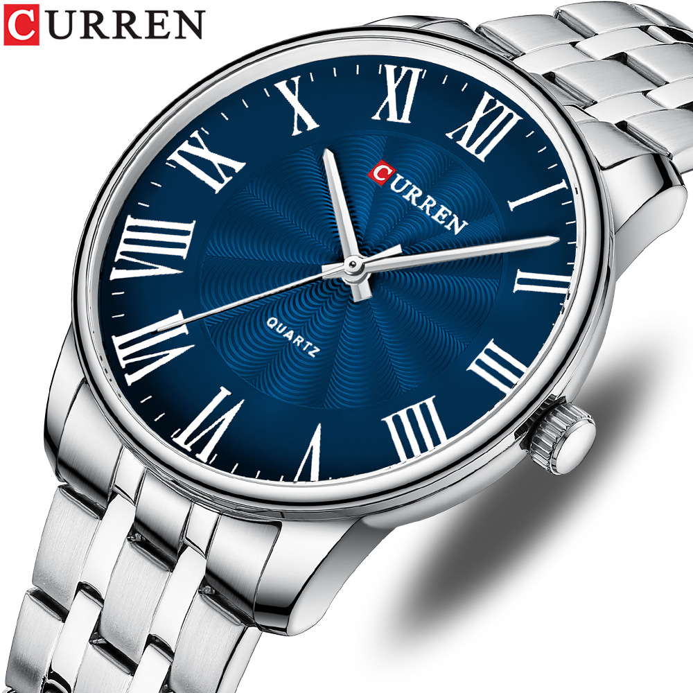 Men's Watch Fashion Men's Watch Business Quartz Steel Band