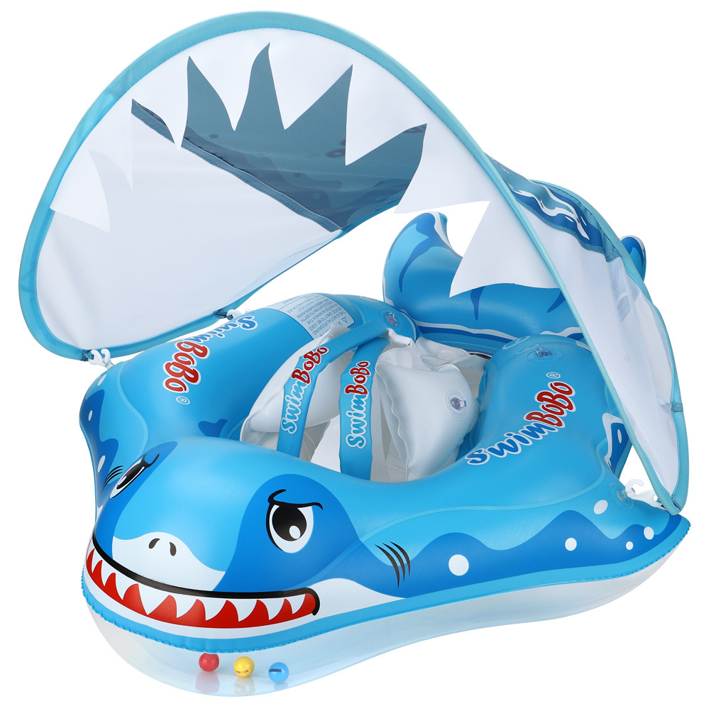 Swimbobo Baby Swimming Ring Lying Ring Children's Swimming Armpit Sunscreen Shade Shark