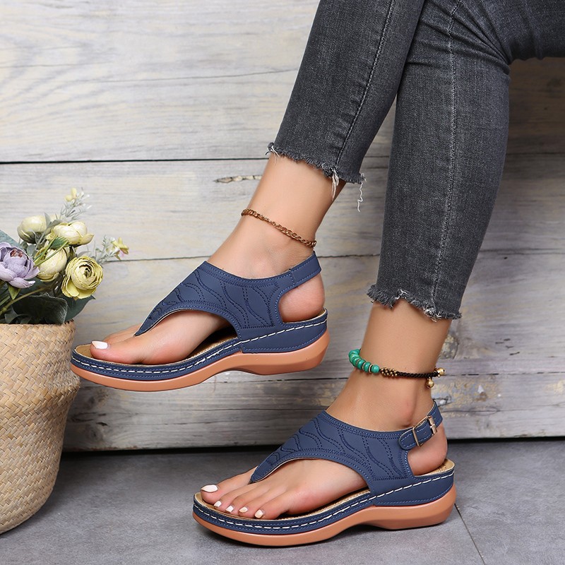 Roman Style One Word Buckle Women's Sandals 43 Sandals image 10