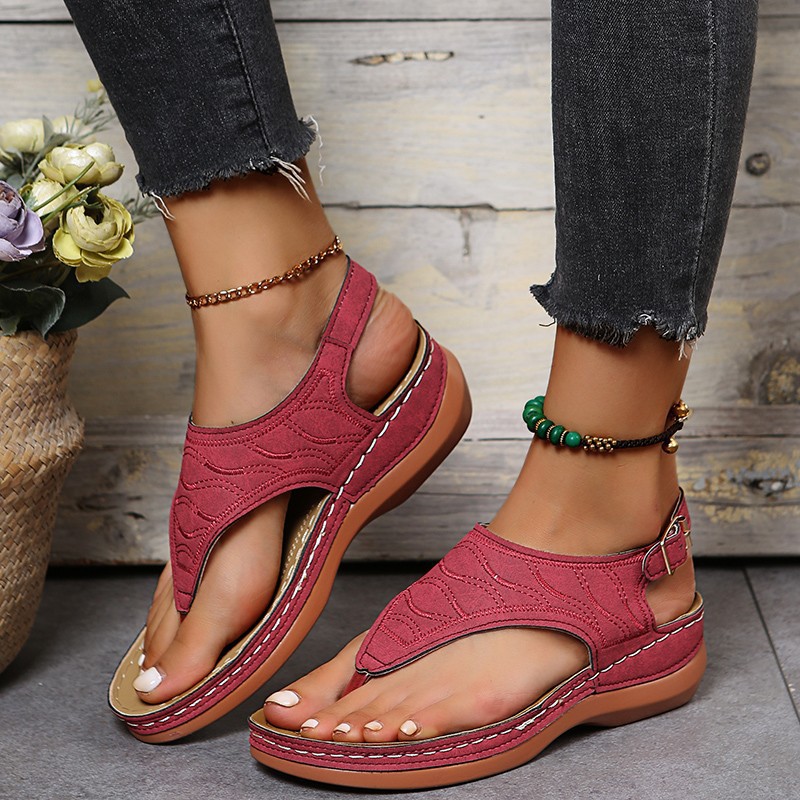 Roman Style One Word Buckle Women's Sandals 43 Sandals image 9