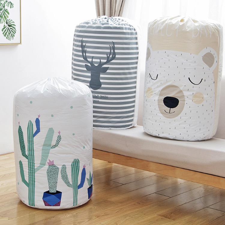 Beam Mouth Quilt Storage Bag Moving Clothes Bag Home Seasonal Large Moisture-Proof Quilt Dormitory Finishing Bag