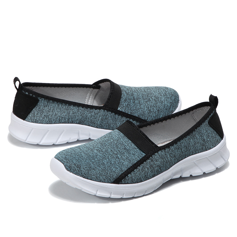 Summer Shallow Mouth Couple One Pedal Middle-Aged And Elderly Walking Shoes Cloth Shoes Women's Mother Shoes image 3