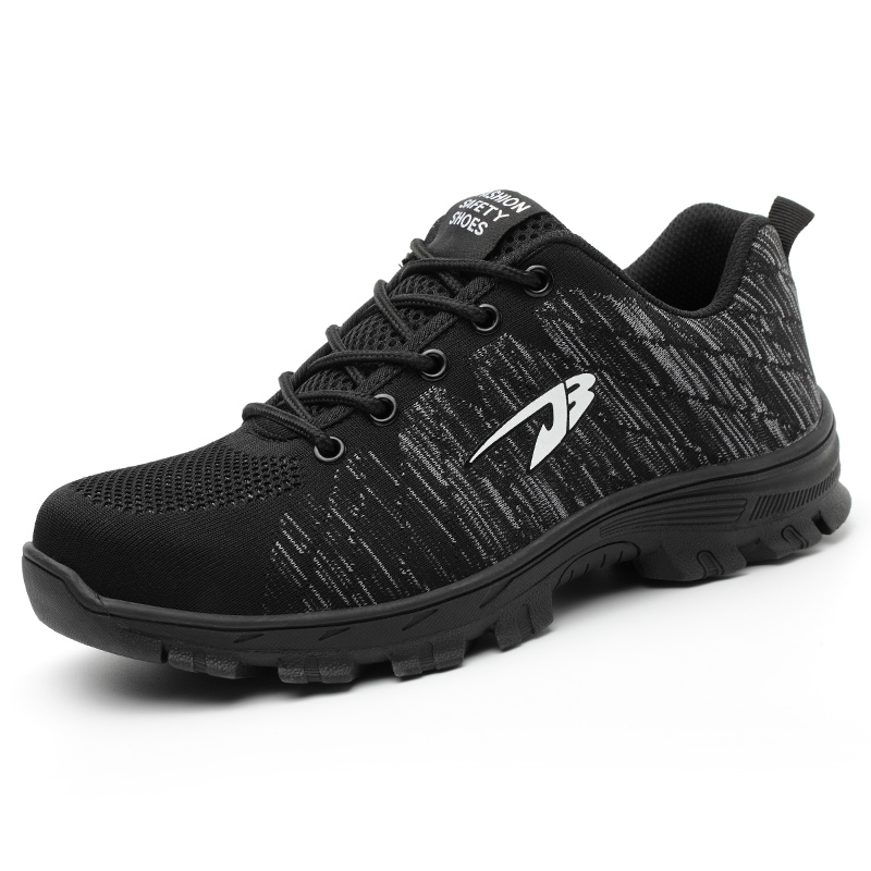 Anti-Smashing Anti-Stab Penetration Breathable Non-Slip Safety Shoes Men's Breathable Wear-Resistant Flying Woven Work Shoes image 4