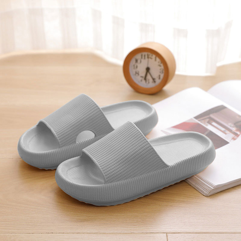 Thick-Soled Slippers Women's Summer Indoor And Outdoor Anti-Slip Home Home Bathroom Bath Couple Men's Heightening Sandals And Slippers image 4