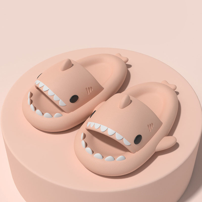 Upgraded Thick-Bottomed Shark Couple Slippers Stepping On Shit Slippers Funny Home Cute Cartoon Men And Women Sandals image 7