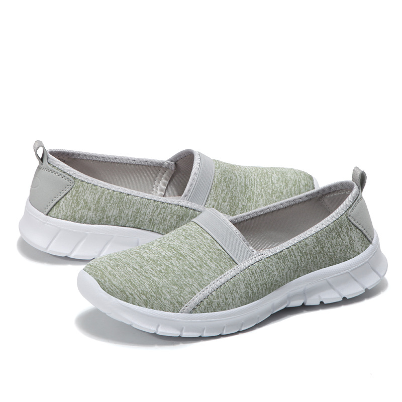 Summer Shallow Mouth Couple One Pedal Middle-Aged And Elderly Walking Shoes Cloth Shoes Women's Mother Shoes