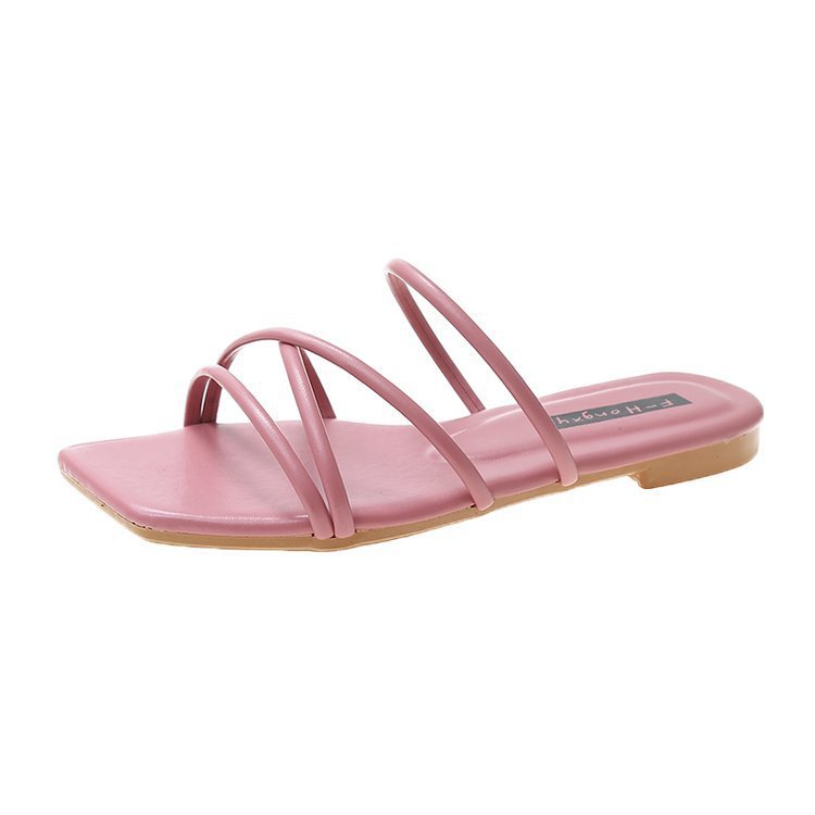 Candy Color Flat Slippers Women's Summer Outer Wear With a Fairy Style Korean Version Of The Net Red Beach Sandals image 6