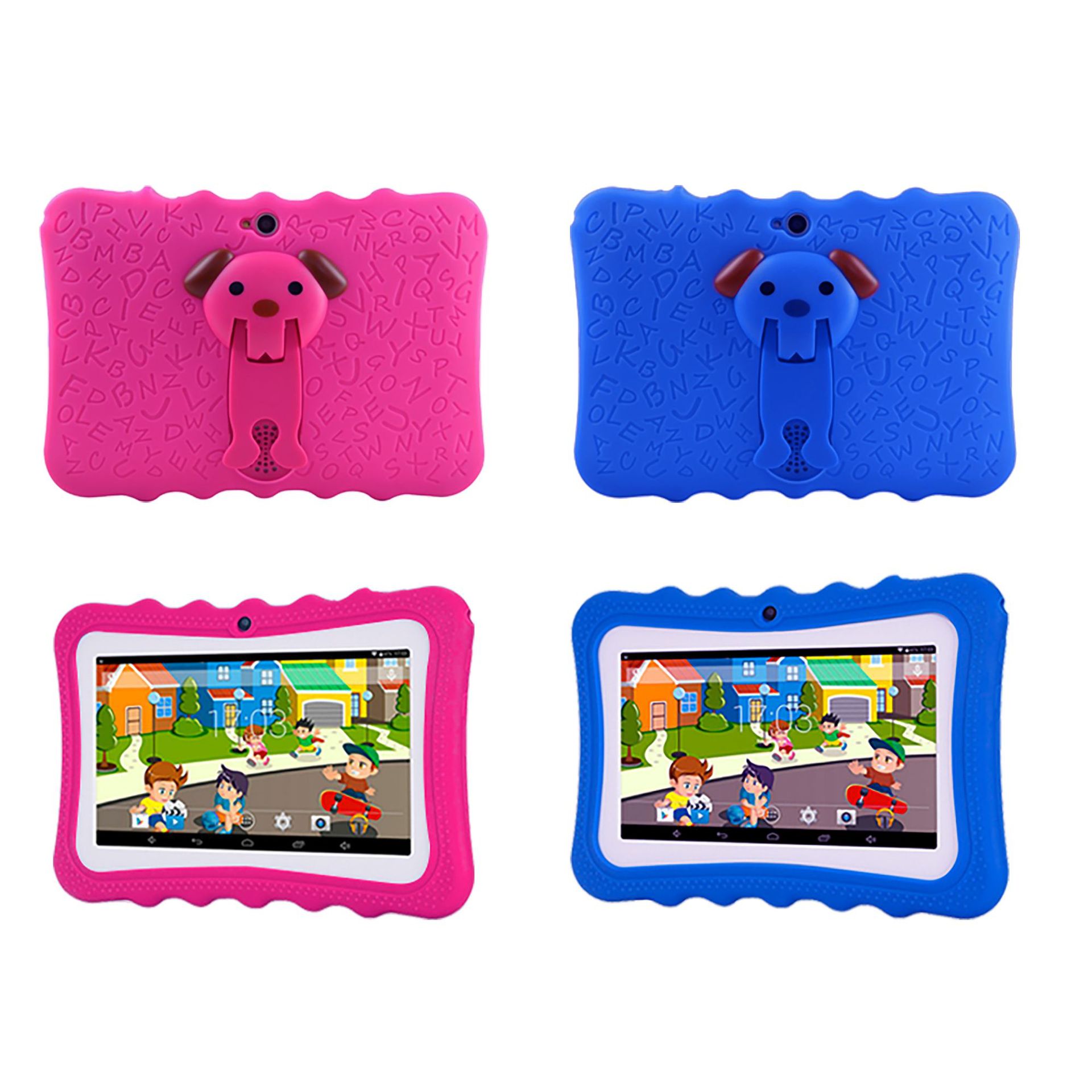 7 Inch Android Kids Tablet WIFI tablet With Leather Case Android Gift Kids