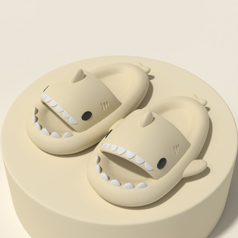 Upgraded Thick-Bottomed Shark Couple Slippers Stepping On Shit Slippers Funny Home Cute Cartoon Men And Women Sandals image 5