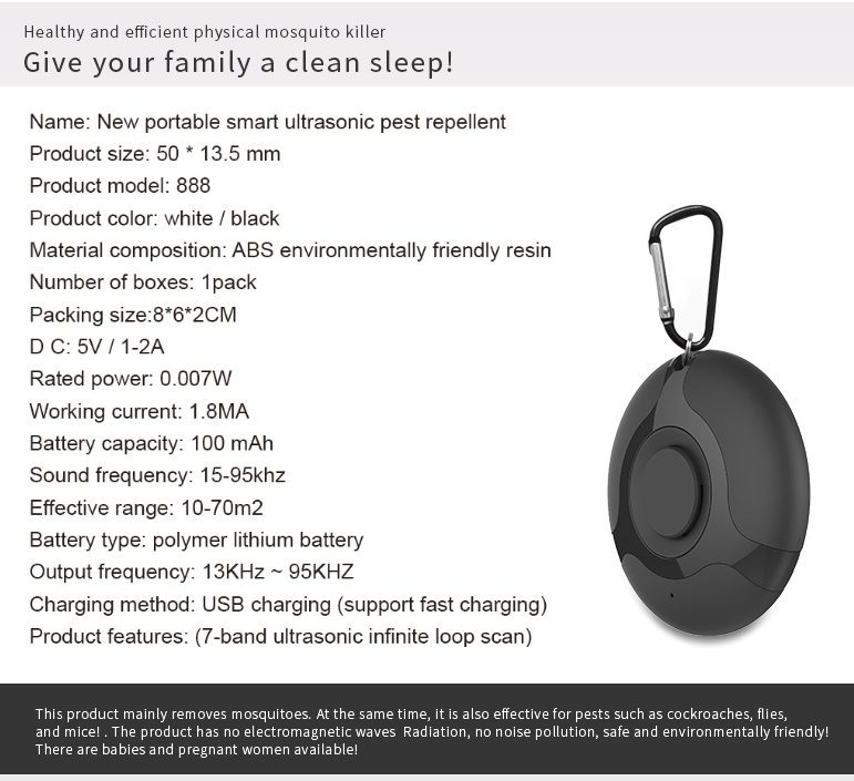 Tragbares Elektronisches Mückenschutzgerät - Ultraschall gegen Insekten-11.webp