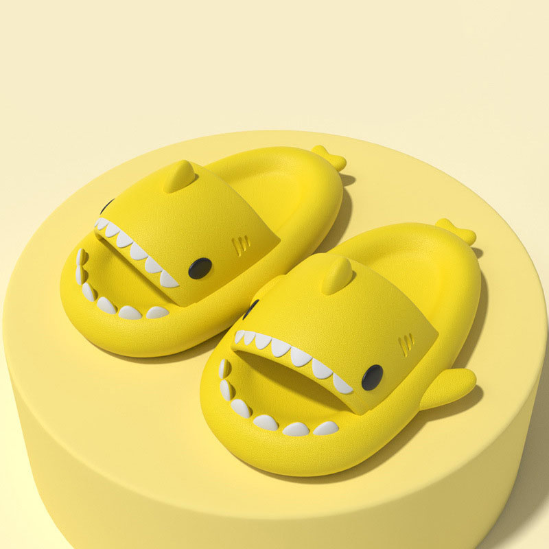 Upgraded Thick-Bottomed Shark Couple Slippers Stepping On Shit Slippers Funny Home Cute Cartoon Men And Women Sandals image 4
