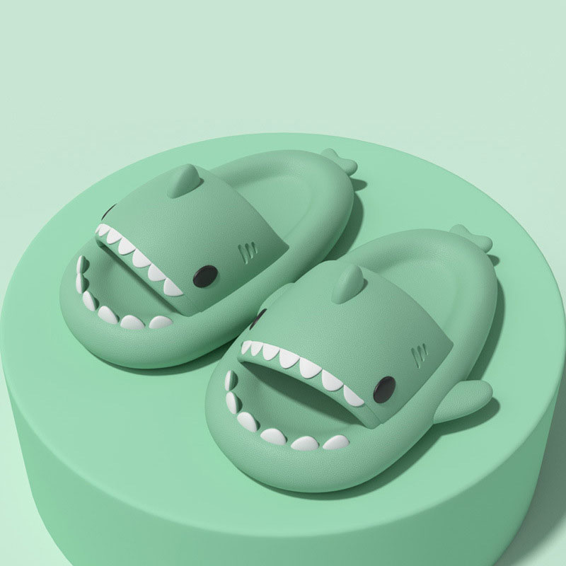 Upgraded Thick-Bottomed Shark Couple Slippers Stepping On Shit Slippers Funny Home Cute Cartoon Men And Women Sandals image 3