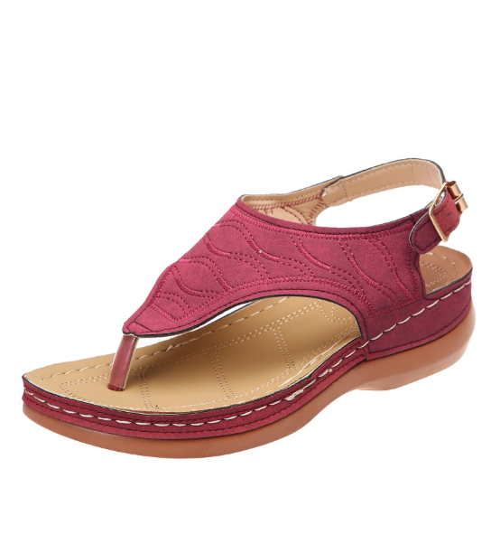 Roman Style One Word Buckle Women's Sandals 43 Sandals image 3