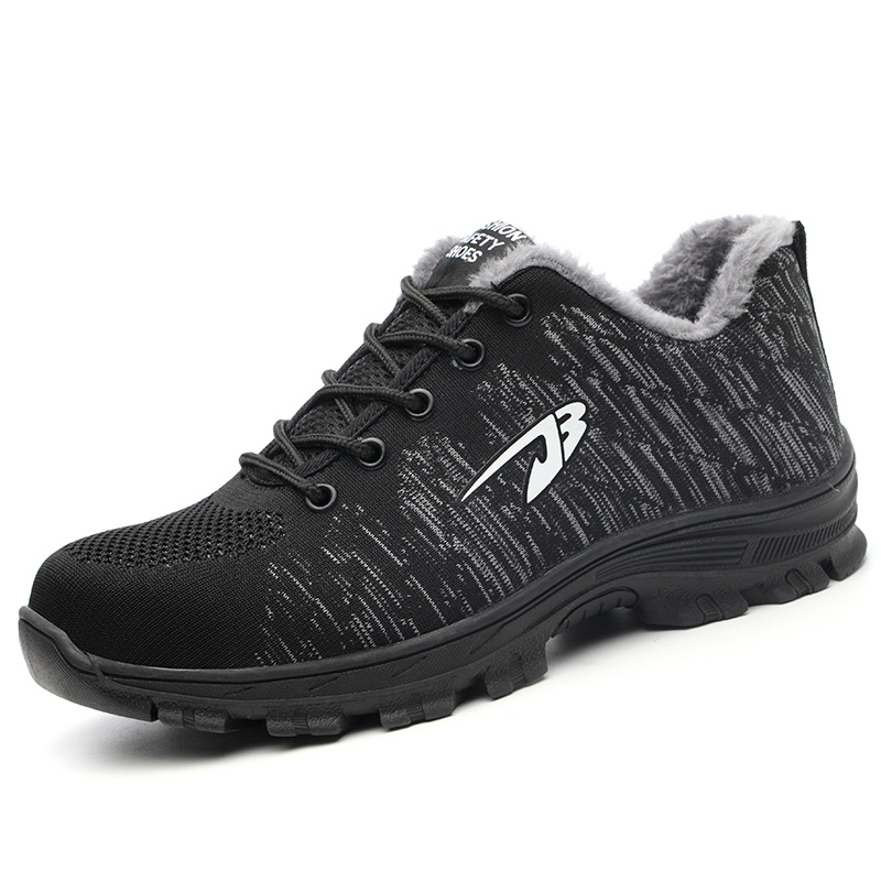 Anti-Smashing Anti-Stab Penetration Breathable Non-Slip Safety Shoes Men's Breathable Wear-Resistant Flying Woven Work Shoes image 3