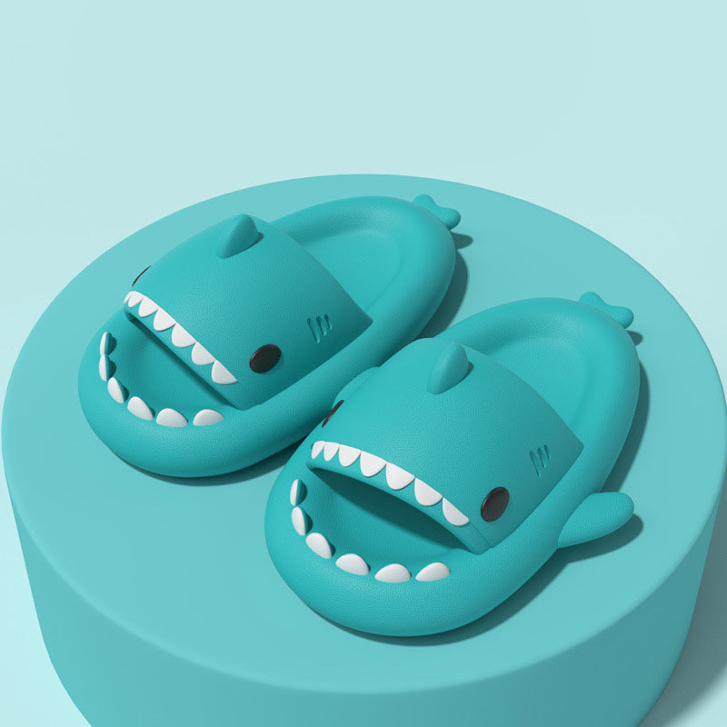 Upgraded Thick-Bottomed Shark Couple Slippers Stepping On Shit Slippers Funny Home Cute Cartoon Men And Women Sandals