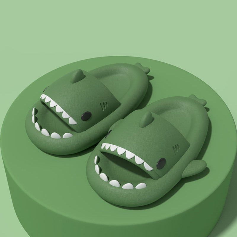 Upgraded Thick-Bottomed Shark Couple Slippers Stepping On Shit Slippers Funny Home Cute Cartoon Men And Women Sandals image 6