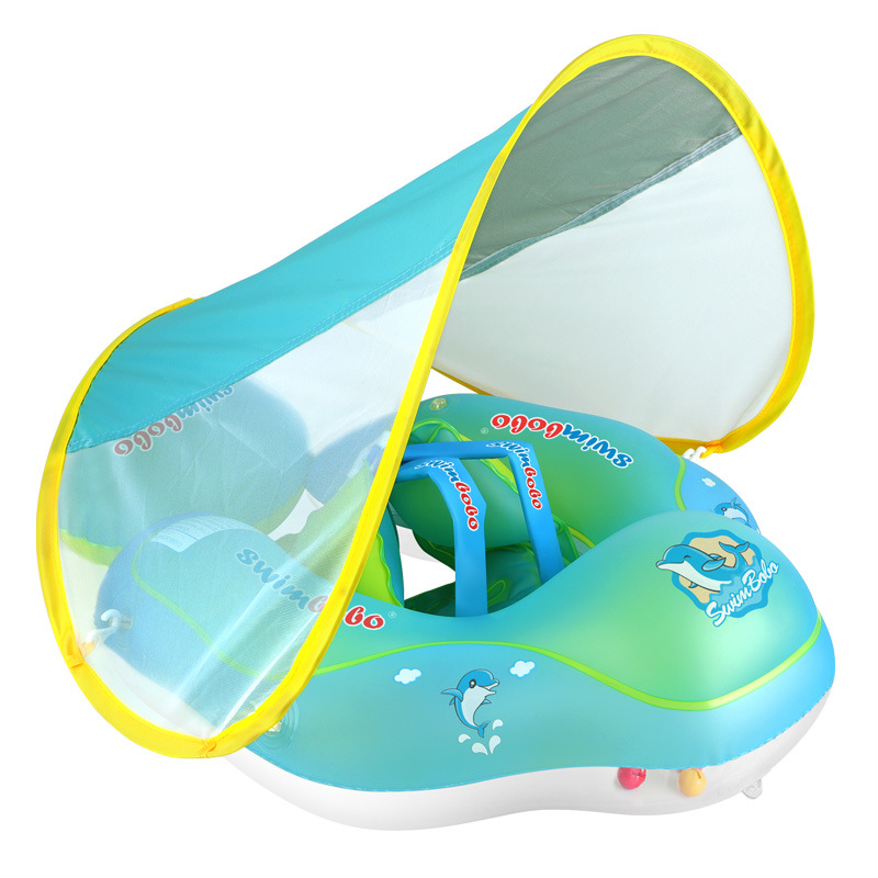 Swimbobo Baby Swimming Ring Lying Ring Children's Swimming Underarm Sunscreen Shade Blue Float