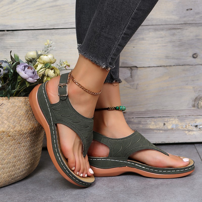 Roman Style One Word Buckle Women's Sandals 43 Sandals image 8