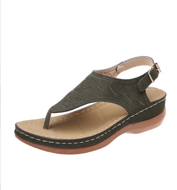 Roman Style One Word Buckle Women's Sandals 43 Sandals image 5
