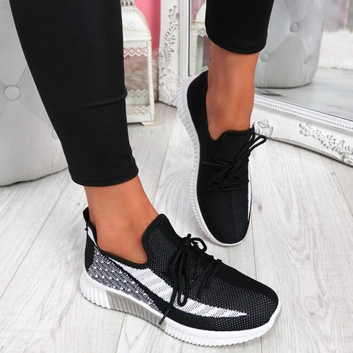 Summer Shoes Casual Breathable Running Sneakers Flying Shoes Women's Sports Shoes image 7