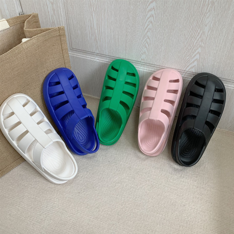 Roman Sandals Women's Outer Wear Sandals All-Match Thick Bottom Beach Sandals And Slippers