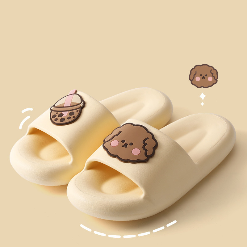 Summer Bow Cute Thick Bottom Slippers Female Student Ins Style Home Non-Slip Sandals And Slippers Can Be Worn Outside image 4