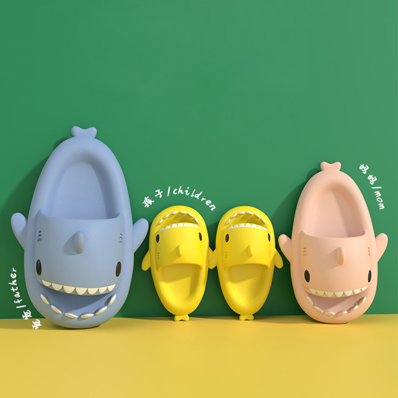 Thick-Soled Shark EVA Slippers Home Children's Non-Slip Soft-Soled Baby Sandals Indoor Sandals And Slippers Summer