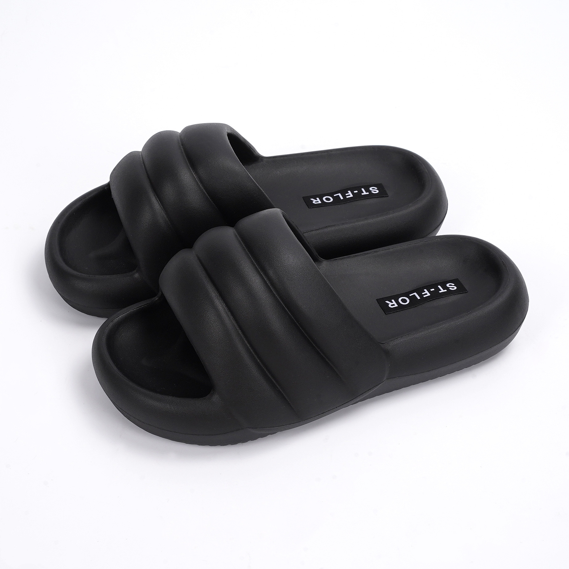 Step On Shit Slippers EVA Rubber Plastic Simple Leisure Home Men And Women Tide Slippers Flat Bottom Slippers Wear Slippers image 8