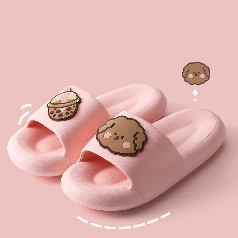 Summer Bow Cute Thick Bottom Slippers Female Student Ins Style Home Non-Slip Sandals And Slippers Can Be Worn Outside image 5