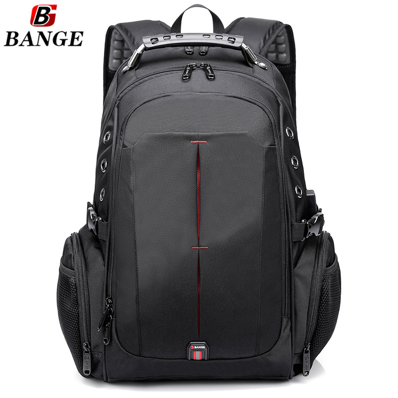 Middle Student Schoolbag Waterproof Travel Business Men's Backpack Large-Capacity Rechargeable