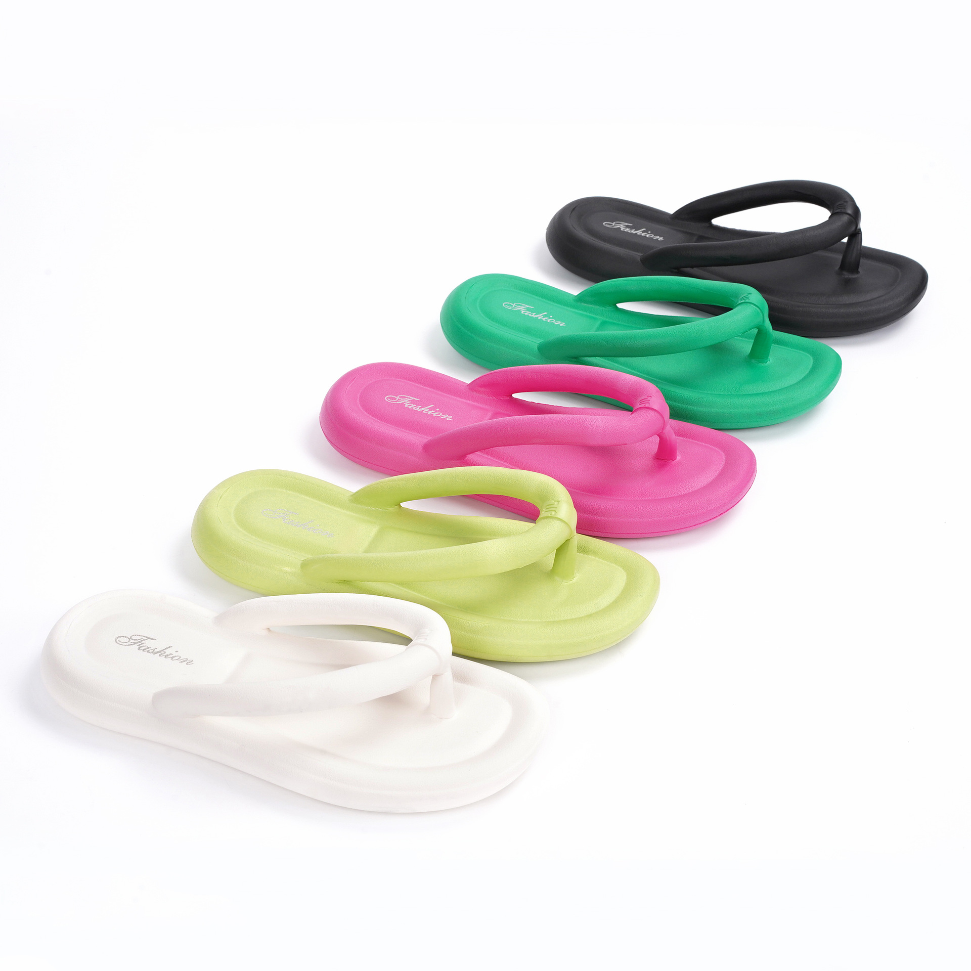 EVA Rubber And Plastic Stepping On Shit Touching Flip-Flops Casual Ladies Beach Flip-Flops For Outer Wear