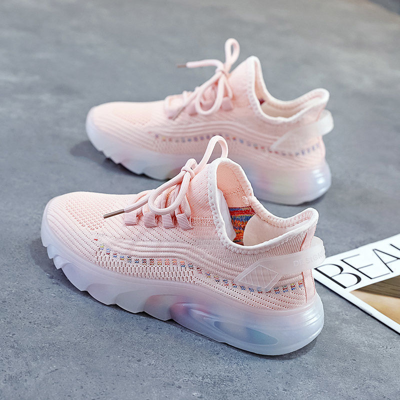 Spring And Summer Trend All-Match Korean Lace-Up Women's Sneakers Jelly Bottom Net Red Shoes Low-Top Breathable Casual Shoes image 7
