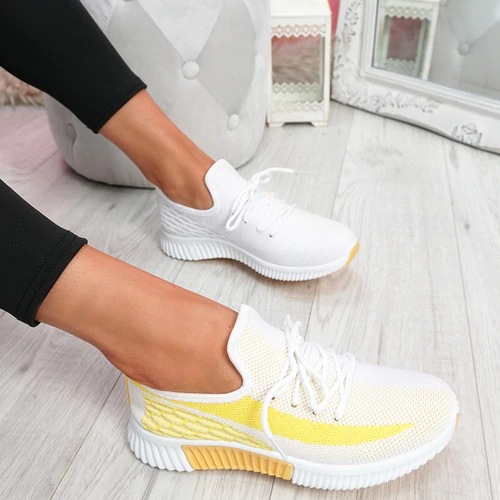 Summer Shoes Casual Breathable Running Sneakers Flying Shoes Women's Sports Shoes image 6