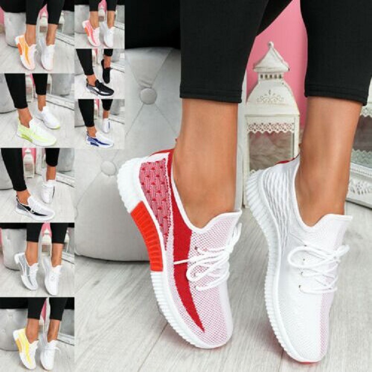 Summer Shoes Casual Breathable Running Sneakers Flying Shoes Women's Sports Shoes