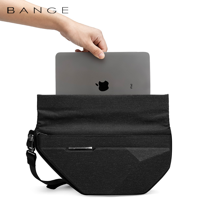 Chest Bag Men's Shoulder Bag Korean Version Function Oblique Cross Bag Expansion Business Pyramid