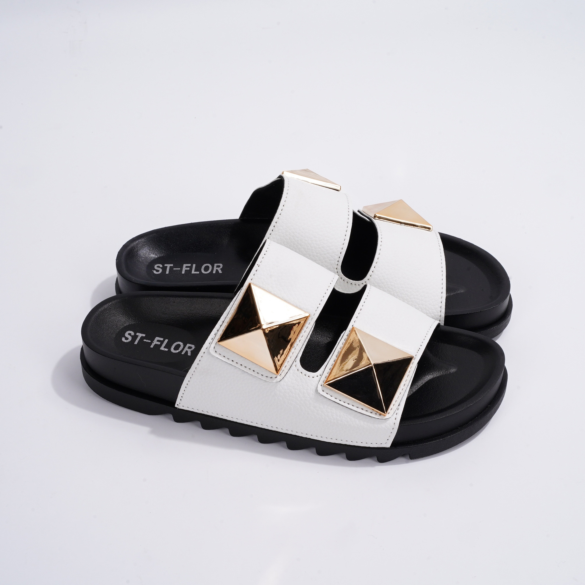 Summer Casual Liuding Double Button One Word Flat Bottom Sandals And Slippers Thick Bottom Outer Wear Slippers image 7