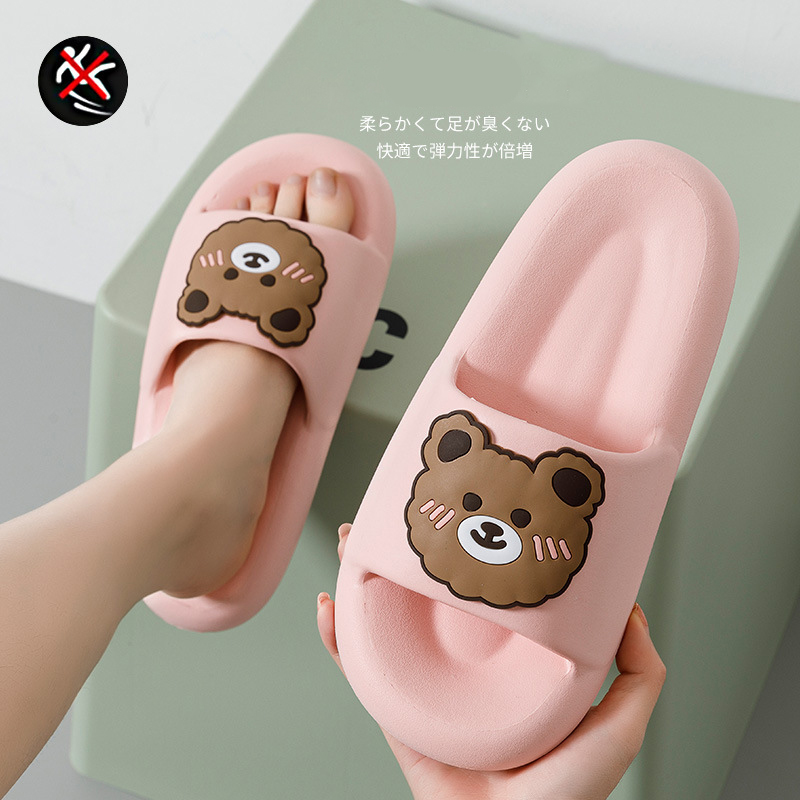 Summer Bow Cute Thick Bottom Slippers Female Student Ins Style Home Non-Slip Sandals And Slippers Can Be Worn Outside image 8