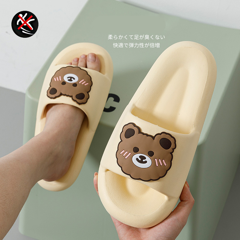 Summer Bow Cute Thick Bottom Slippers Female Student Ins Style Home Non-Slip Sandals And Slippers Can Be Worn Outside image 7