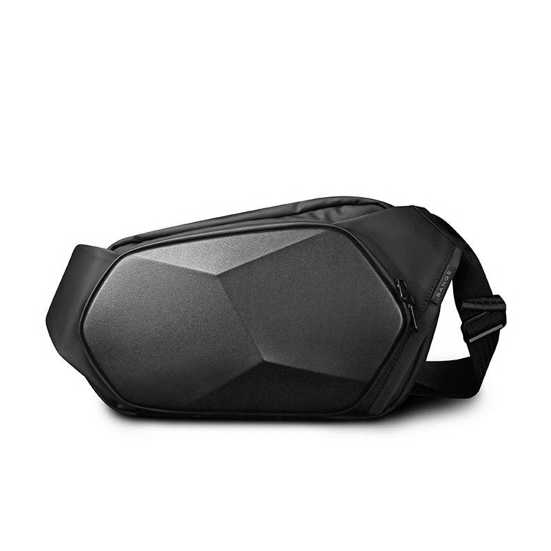 BANGE Shoulder Bag Men's Waterproof Chest Bag Trend Oblique Cross Bag Men's Polyhedral Waist Bag