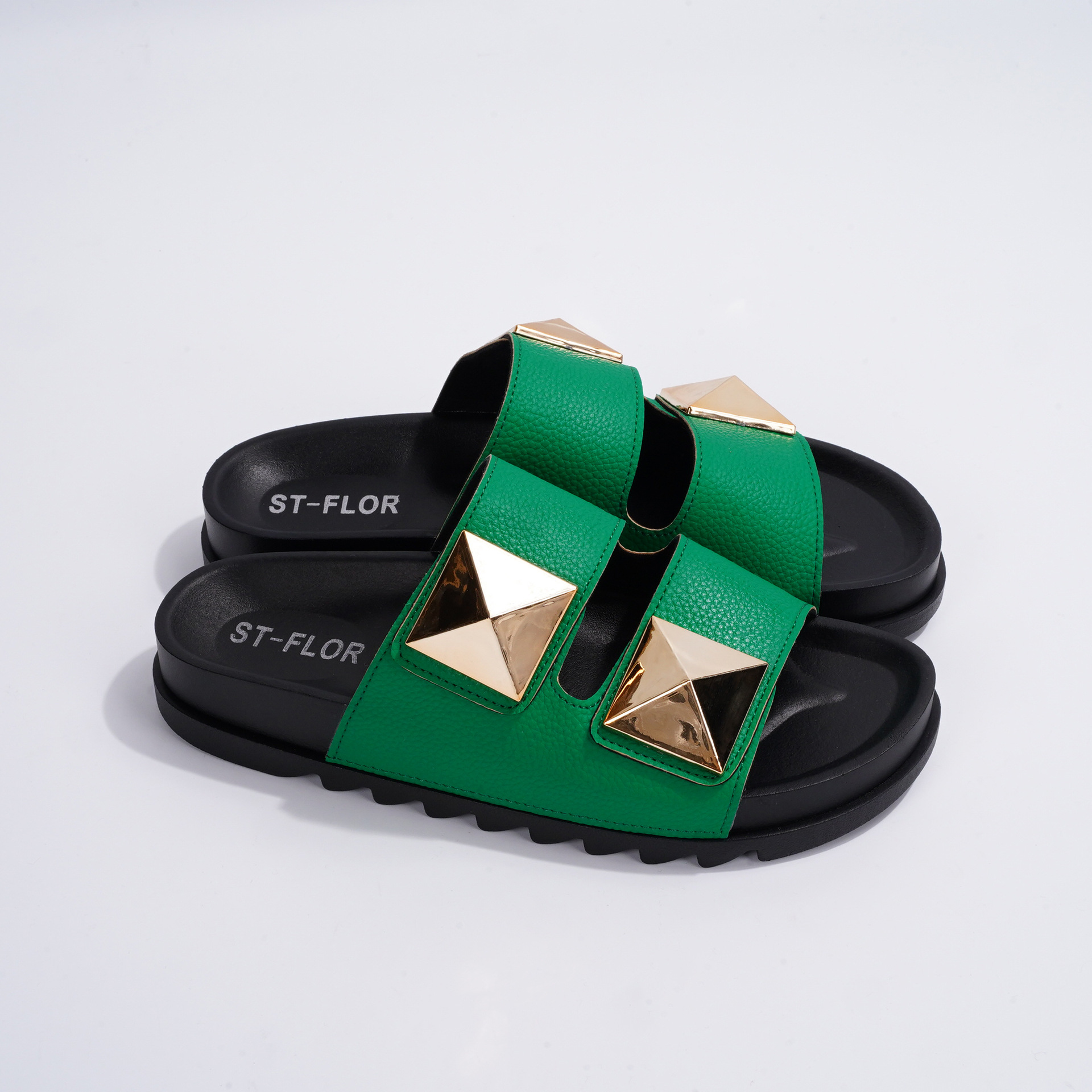 Summer Casual Liuding Double Button One Word Flat Bottom Sandals And Slippers Thick Bottom Outer Wear Slippers image 8