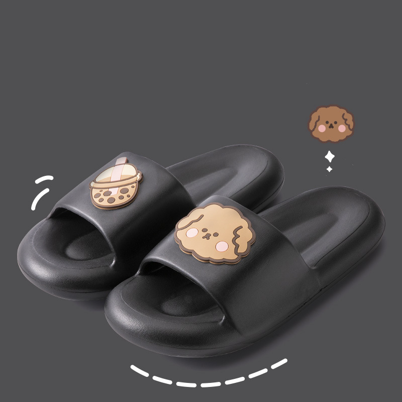 Summer Bow Cute Thick Bottom Slippers Female Student Ins Style Home Non-Slip Sandals And Slippers Can Be Worn Outside image 6