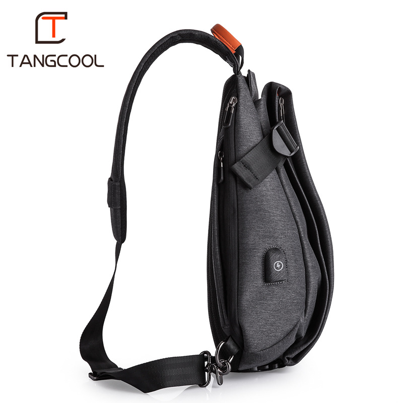Korean Messenger Bag Student Chest Bag Sports Bag Casual Trend Brand Waterproof Oxford Cloth Men's