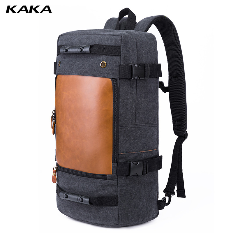 literary retro casual Korean version large capacity rucksack men's backpack multi-functional travel