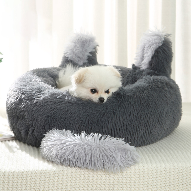 Cat Litter Dog Litter Rabbit Ears Pet Dog Bed Winter Warm Mat Dog Mat Pet Supplies