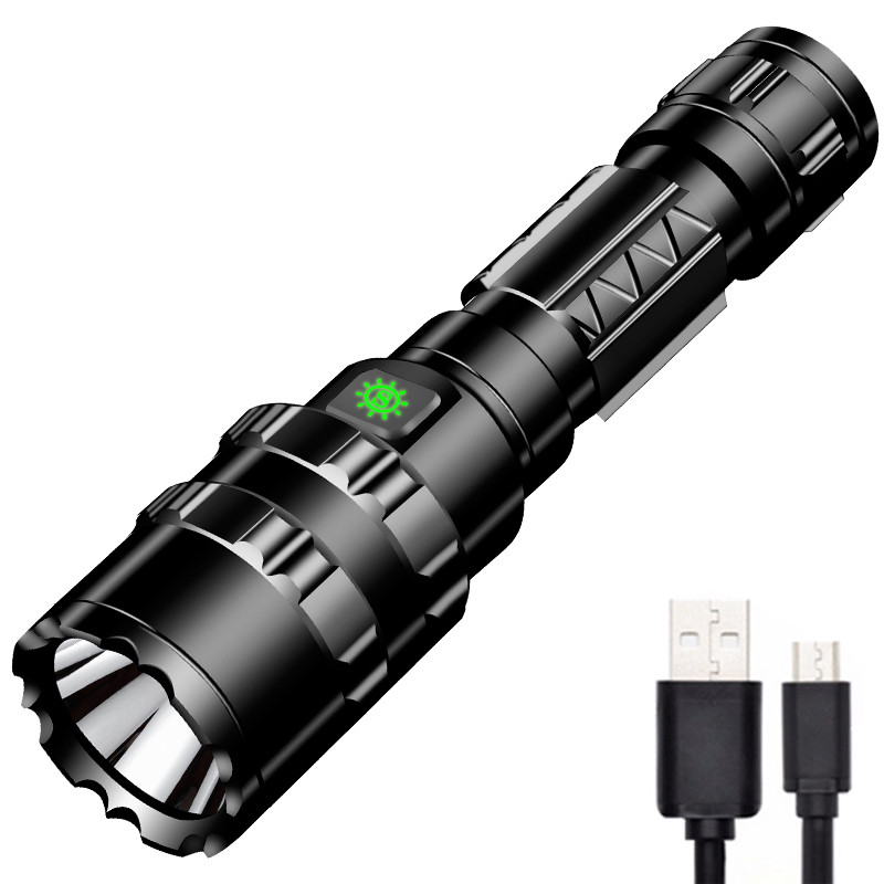 Mini-Langstrecken-USB-Ladegerät, 10 W, Aluminiumlegierung, LED-Taschenlampen-Set-1.jpg