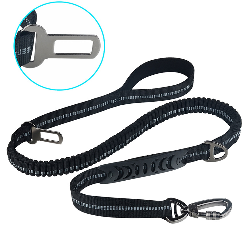 Pet Dog Car Seat Belt Dog Rope Reflective Explosion-Proof Red Car Medium And Large Dog Leash