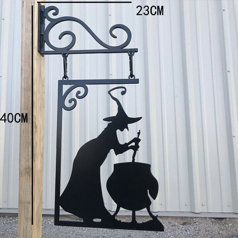 Bring a little magic to your home with this Witch & Cauldron Metal Wall Art. This artistic piece depicts a witch stirring her cauldron, creating something enchanting and sure to bring a unique atmosphere to any area it hangs.