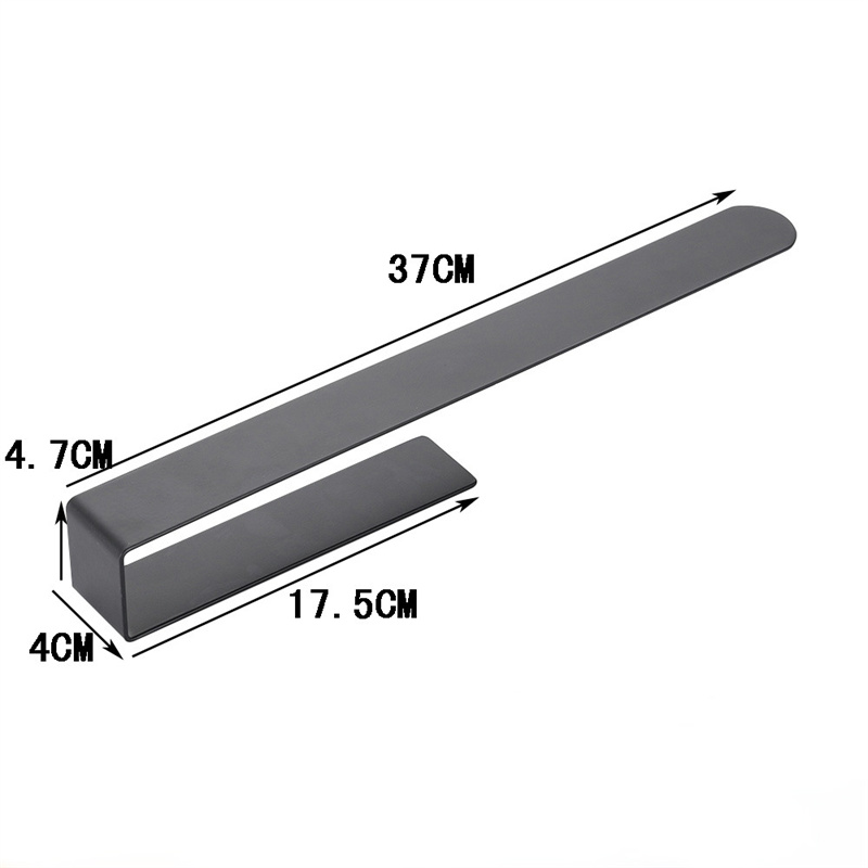 Stainless Steel Bathroom Single Rod Towel Rack Punch Free Towel Rack