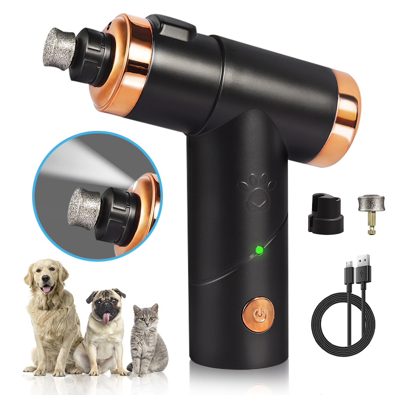 Rechargeable Pet Nail Clippers Dog Nail Polisher Cat Dog Clipper Electric Pet Polisher