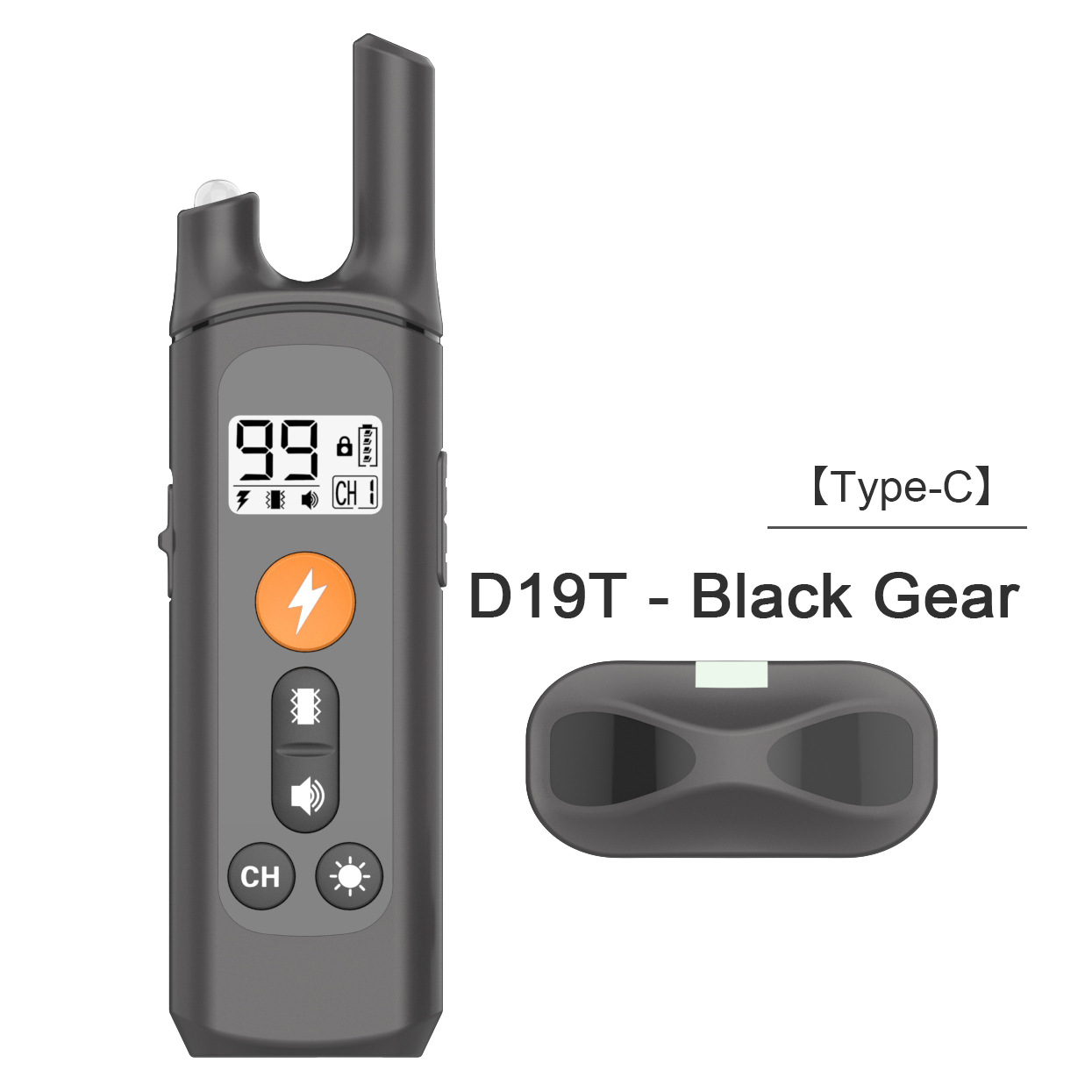 Remote Control Dog Trainer Bark Stop Electronic Shock Collar Rechargeable Waterproof Pet Training